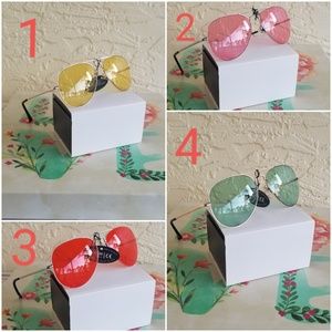 CLEAR AVIATOR STYLE WOMAN  SUNGLASSES100%